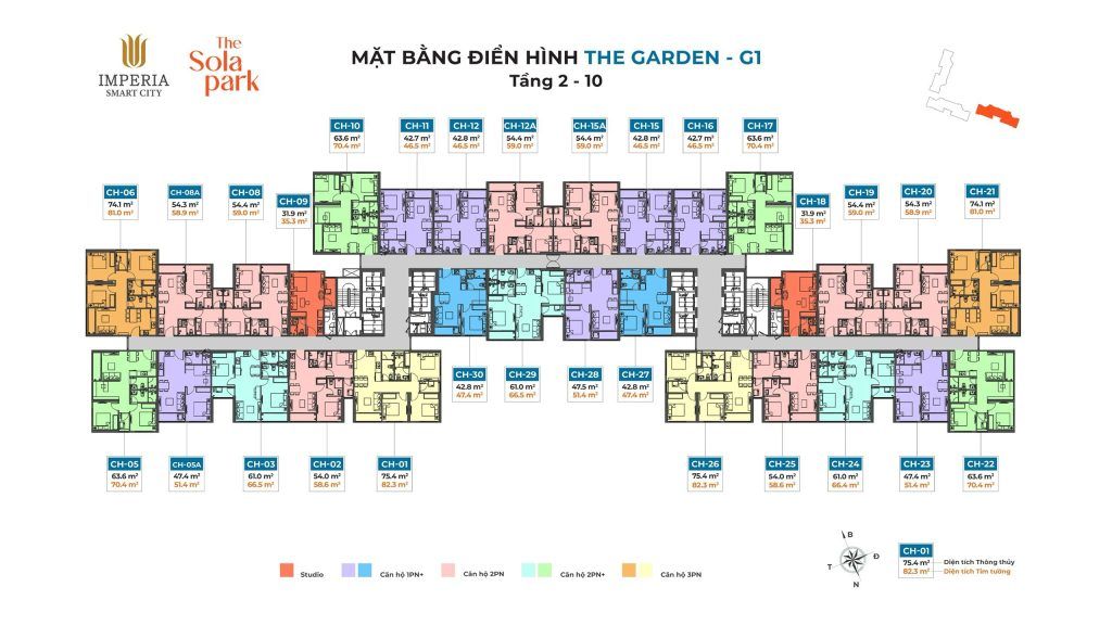 mặt bằng dự án imperia sola park tòa g1